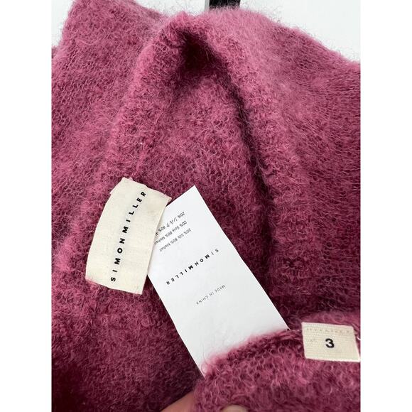 Simon Miller Tatum Mohair Blend Sweater in Ruby Pink - Picture 12 of 14